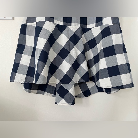 Hd In Paris Anthropologie Blue White Plaid Poplin Peplum Top size 8, EU 40 - Picture 5 of 11